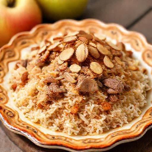 Arroz de Pato com Maçã e Canela