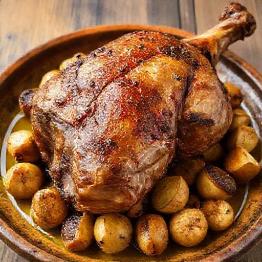 Borrego Assado à Lagareiro Simplificado