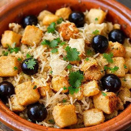 Migas Alentejanas com Bacalhau