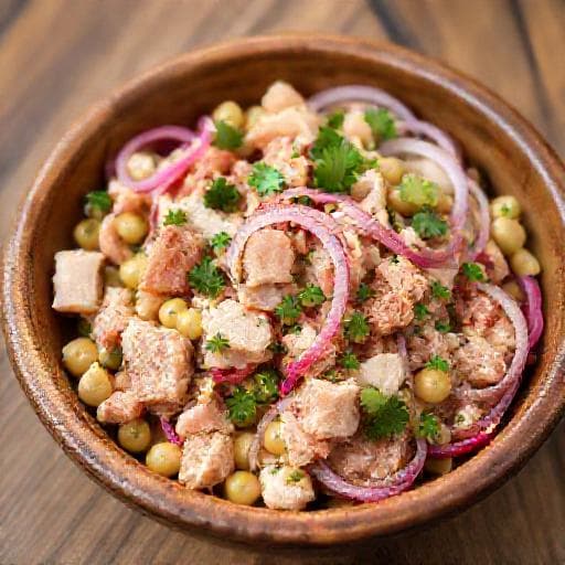 Salada Clássica de Atum com Feijão-Frade