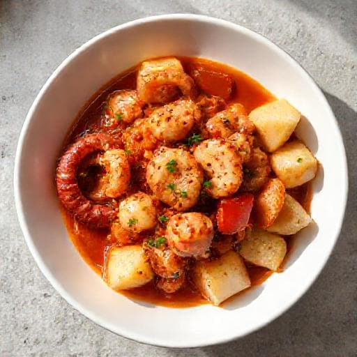 Polvo Guisado Rápido com Batata