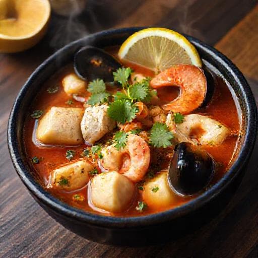 Caldo de Peixe Açoriano com Toque de Marisco