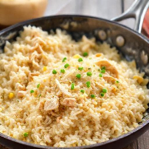 Arroz Cremoso com Frango Rápido