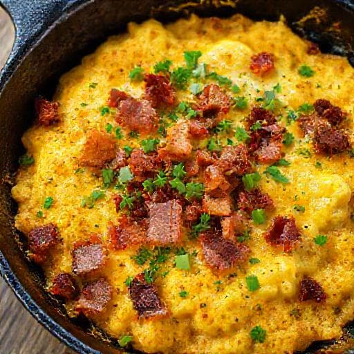Farofa de Ovos com Bacon e Cheiro-Verde