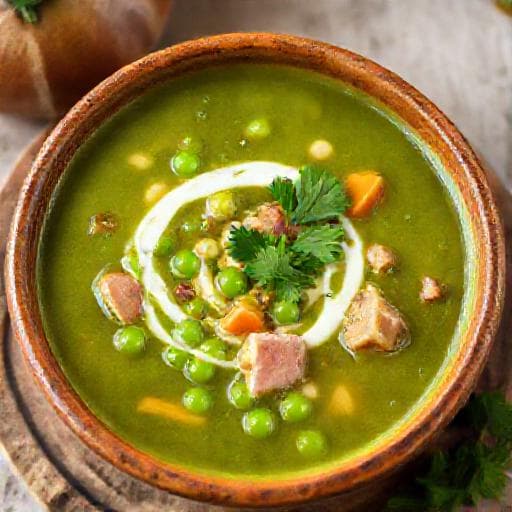 Sopa de Ervilha Tradicional com Presunto