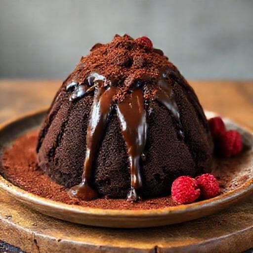 Bolo Vulcão de Chocolate Clássico