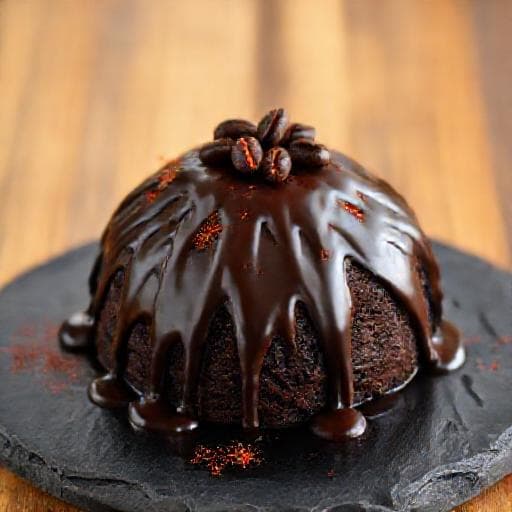 Bolo Vulcão de Chocolate com Café e Pimenta