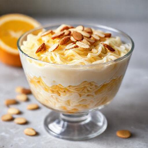 Aletria com Amêndoa e Laranja