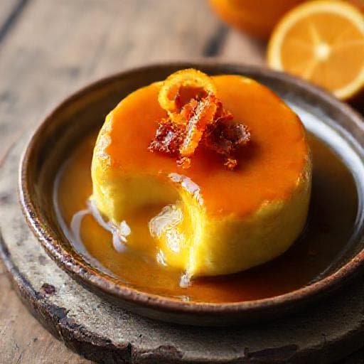 Pudim Abade de Priscos com Laranja
