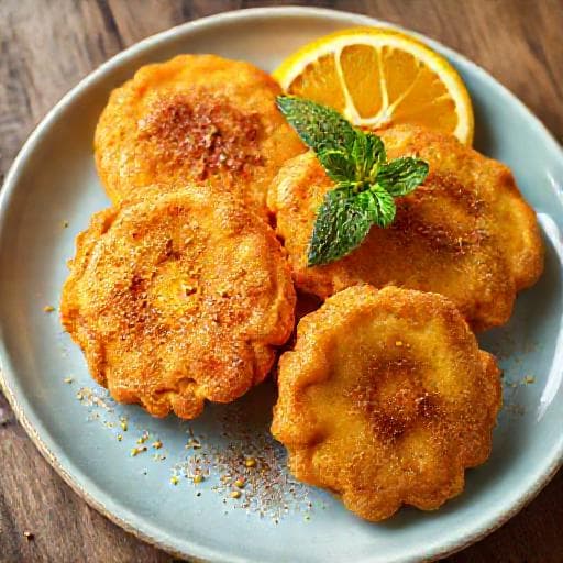 Sonhos de Abóbora com Toque de Laranja