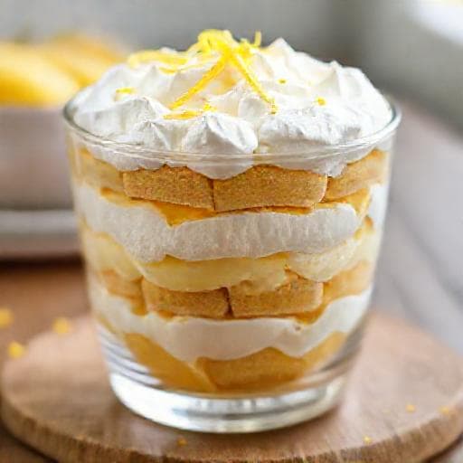 Pavê de Biscoito Rápido de Limão