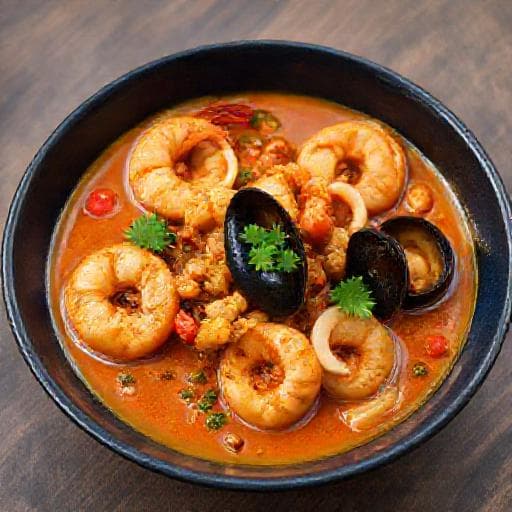 Muamba de Ginguba com Frutos do Mar