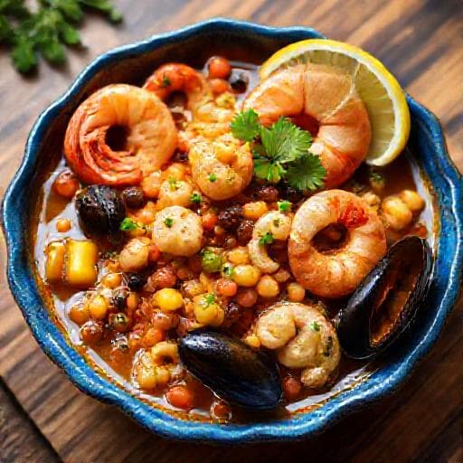 Cachupa Rica com Frutos do Mar