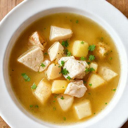 Caldo de Peixe Cabo-verdiano Rápido