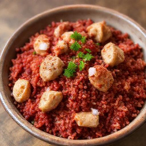Arroz de Galinha com Sangue Simplificado