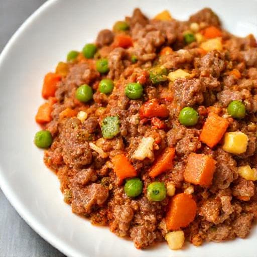Carne Moída com Legumes Rápida