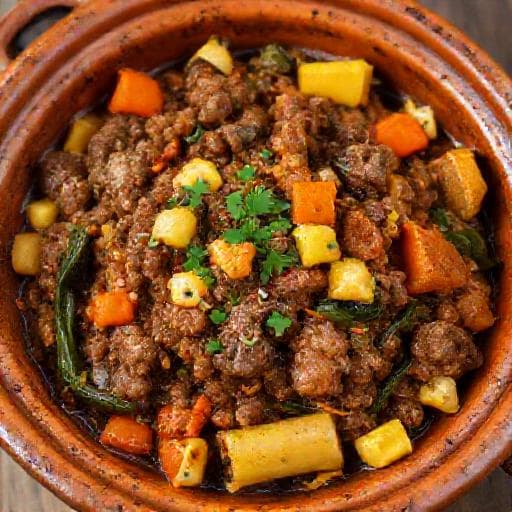 Carne Moída com Legumes e Toque Mineiro