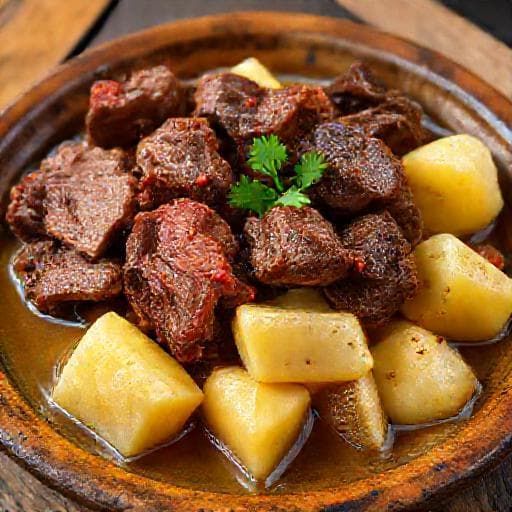 Carne de Sol com Mandioca Cozida