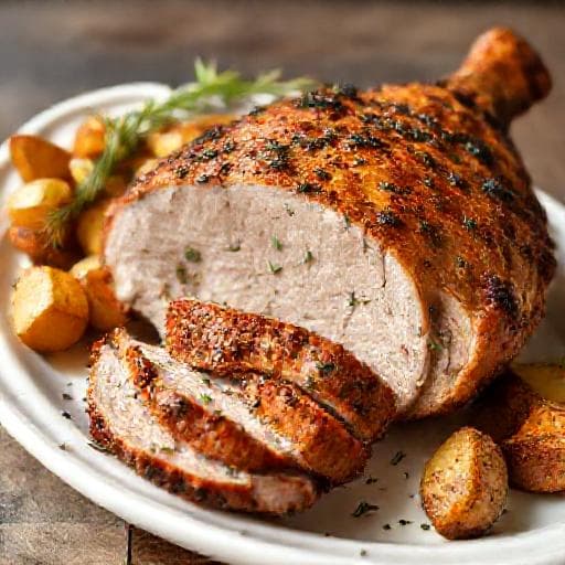 Pernil Assado Rápido com Ervas