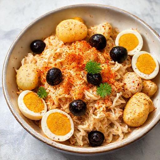 Bacalhau à Gomes de Sá com Toque de Pimentão