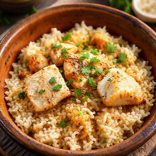 Arroz de Tamboril Rápido