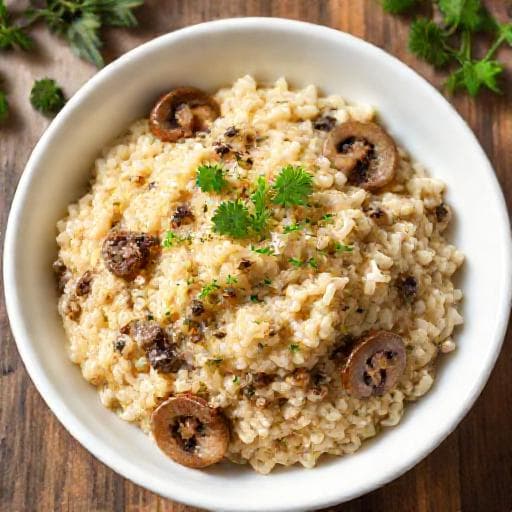 ריזוטו פטריות פורצ'יני קלאסי