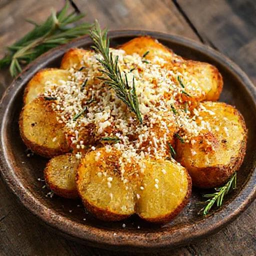 תפוחי אדמה מעוכים קלאסיים עם פרמזן