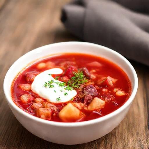 בורשט מהיר עם בקר (גרסה מקוצרת)