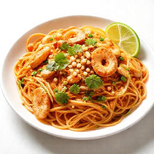 Klasyczny Pad Thai z Kurczakiem