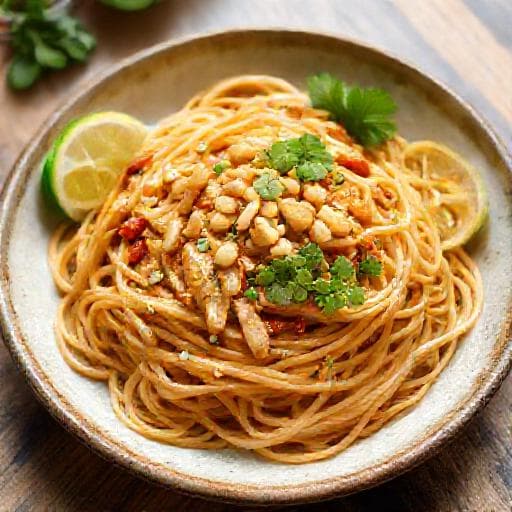 Szybki Pad Thai z Kurczakiem (wersja uproszczona)