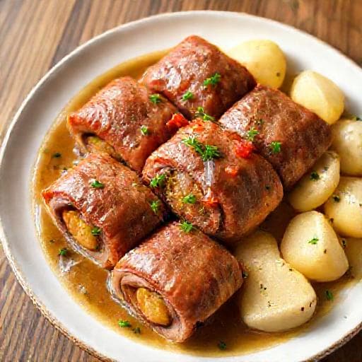 Szybkie Zrazy Wołowe Zawijane