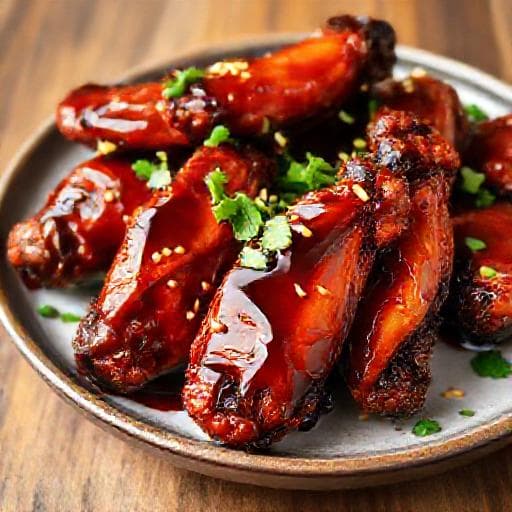 Skrzydełka BBQ z Nutą Bourbon i Maple