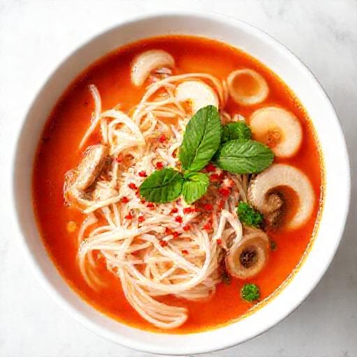 Quick Bún Bò Huế Inspired Soup