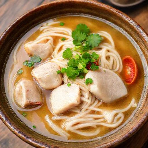 Bánh Canh Cá Lóc (Snakehead Fish Noodle Soup - Traditional)