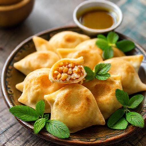 Bánh Căn with Mung Bean and Coconut Filling