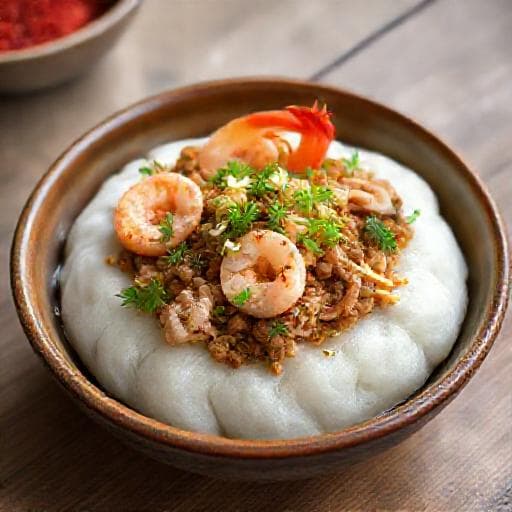 Bánh Đúc Nóng Tôm Thịt (Shrimp and Pork Variation)