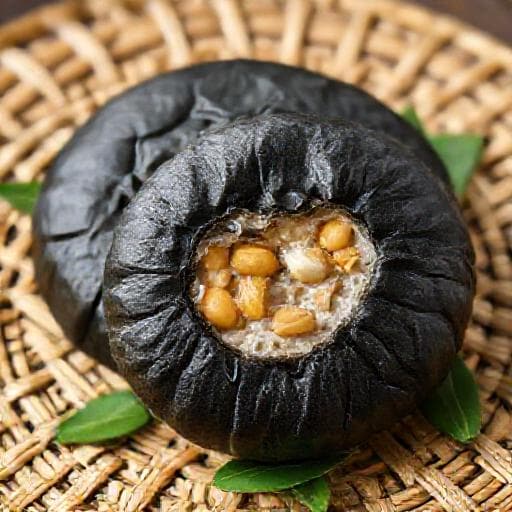 Bánh Gai (Vietnamese Black Sticky Rice Cake)