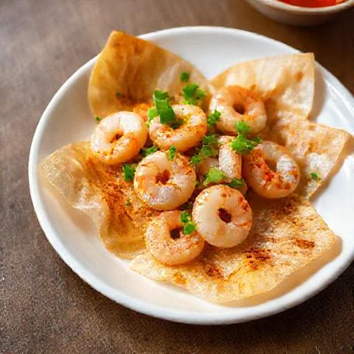 Quick Bánh Tráng Nướng with Shrimp