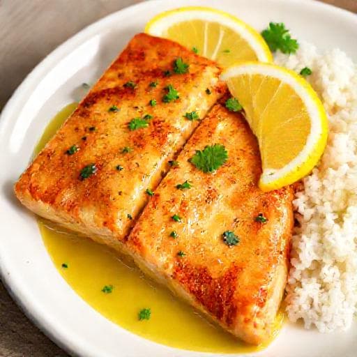 Classic Pan-Seared Salmon with Lemon Butter Sauce