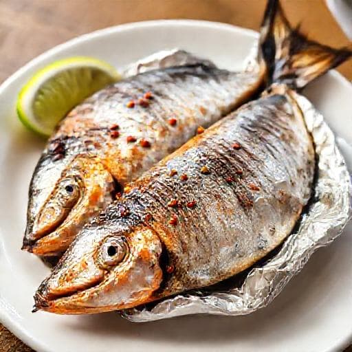 Cá Thu Nướng Giấy Bạc Đơn Giản (Simple Mackerel Grilled in Foil)