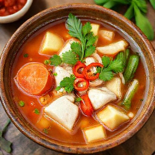 Canh Chua Lá Giang (Traditional Sour Soup with Giang Leaves)