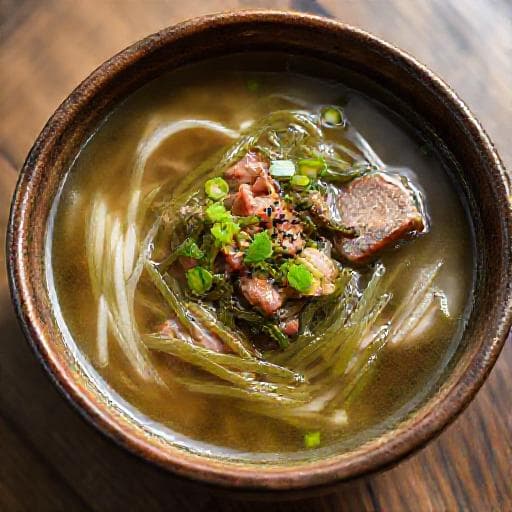 Canh Rong Biển Thịt Bò (Classic Seaweed Beef Soup)