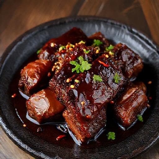 Sườn Rim Tứ Xuyên (Sichuan-Inspired Braised Pork Ribs)
