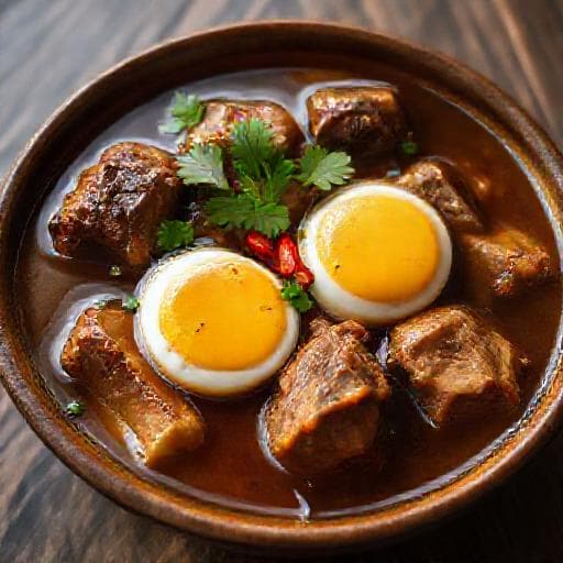 Classic Vietnamese Braised Pork Ribs with Eggs (Sườn Nấu Trứng)