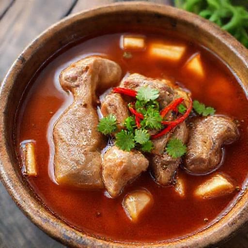 Chân Giò Giả Cầy (Traditional Vietnamese Braised Pork Trotter)