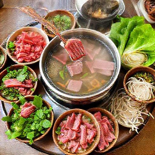 Bò Nhúng Mẻ (Vietnamese Beef Hot Pot with Fermented Rice)