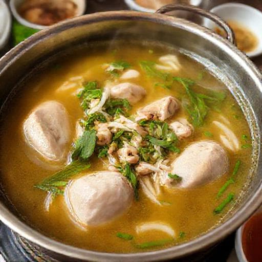 Lẩu Gà Lá É (Vietnamese Chicken Hot Pot with Perilla Leaves)