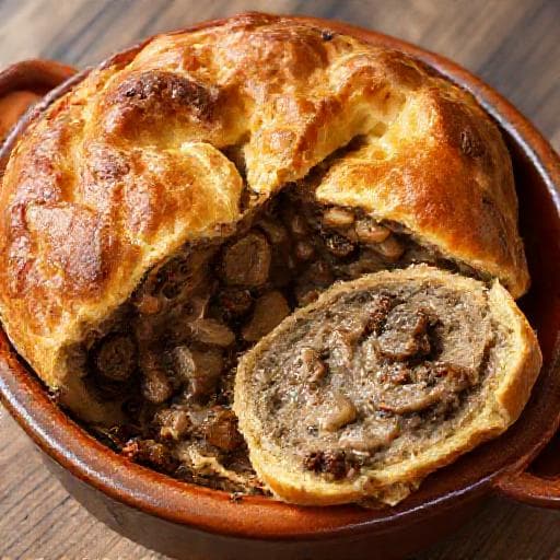 Pâté Lorrain aux Champignons et Lardons