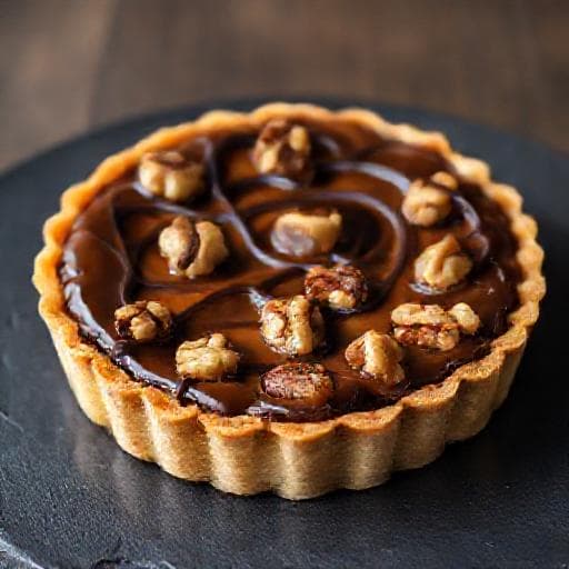 Tarte aux noix et au chocolat de l'Engadine