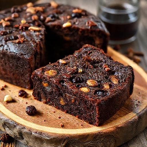 Gâteau au Vin Cuit aux Épices et Fruits Secs